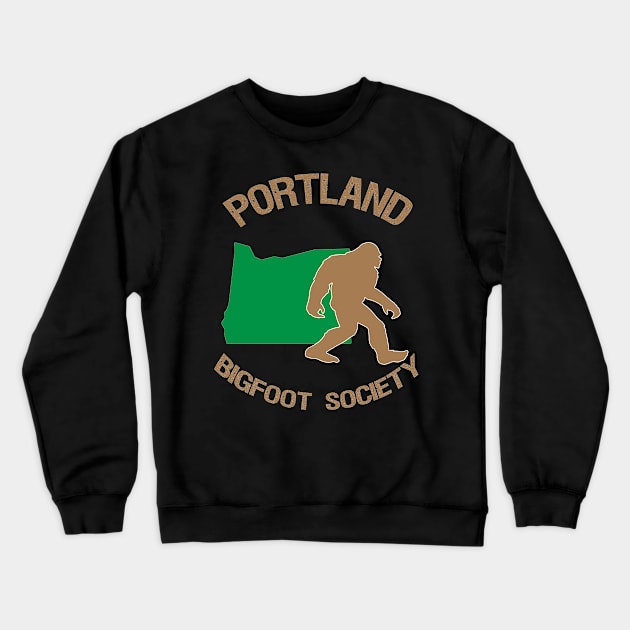 Portland Bigfoot Society Crewneck Sweatshirt by bigfootsociety